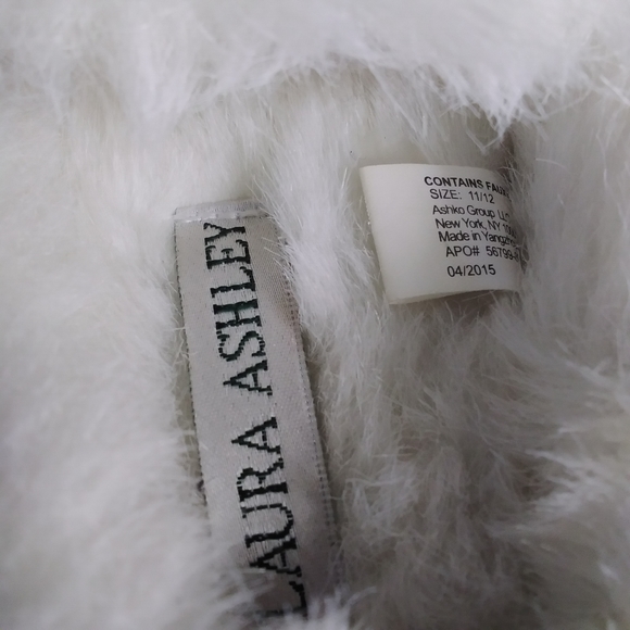 Laura Ashley Toddler Black/Pink Moccasin Slippers Sz;Small (11-12) Girl - Picture 6 of 7